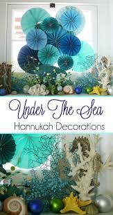 Our exotic luau decorations, hawaiian costumes and accessories, themed inflatables and party kits will bring all the fun of a summer beach party to your venue. Vintage Inspired Hanukkah Decorations The Glamorous Housewife Under The Sea Decorations Sea Party Ideas Sea Birthday Party