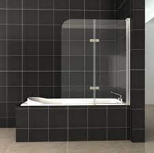 180 Pivot Glass Over Bath 2 Fold Folding Shower Screen Bath Door Panel Seal Bath Shower Screens Shower Screen Shower Over Bath