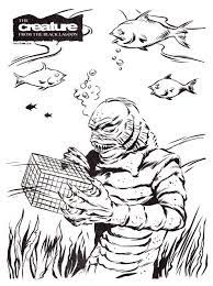 Color pictures, email pictures, and more with these monsters coloring pages. Pin On Creature Of The Black Lagoon
