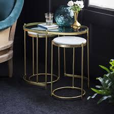 Trinity Nesting Side Tables Atkin And Thyme Living Room Side Table Side Table Brass Side Tables Living Room