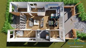 sch18 2 x 40ft container home plans