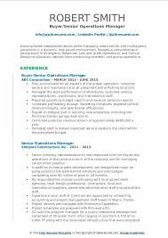 Downloads in word & pdf. Senior Operations Manager Resume Samples Qwikresume