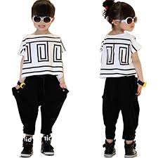 Person list created by iknowthat. Adorable Cute Girls Clothing Set 2pcs Outfits Short Sleeve Top And Black Harem Pants Size 2 14 Buy Online In Guernsey At Guernsey Desertcart Com Productid 38744431
