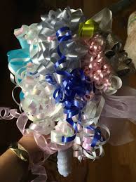 Diy Ribbon Bouquet Save The Ribbons From The Bridal Shower To Make A Bouquet To Use For Th Bridal Shower Bouquet Wedding Rehearsal Bouquet Bridal Shower Gifts
