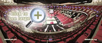 Moda Center Rose Garden Arena Seat Row Numbers Detailed