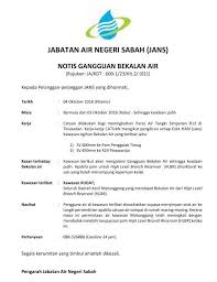 Jun 29, 2021 · notis gangguan bekalan air di kota kinabalu. Notis Gangguan Bekalan Air Di Jabatan Air Negeri Sabah Facebook