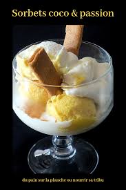 Sorbets Coco Passion Sorbet A La Noix De Coco Recette Glace Sans Sorbetiere Recette Glace