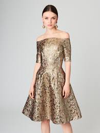 Off The Shoulder Lame Floral Jacquard Cocktail Dress Ready To Wear Oscar De La Renta Cocktail Dress New Designer Dresses Couture Fashion