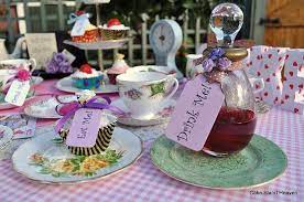 A Mad Tea Party Eat Me Drink Me Mad Hatter Tea Party Tea Party Birthday Kids Tea Party