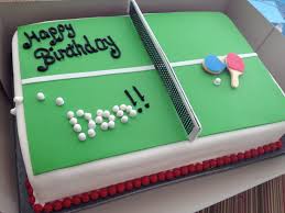 Don't know if i could do it, though! Table Tennis Cake Tennis Cake Cake Table Birthday Dad Birthday Cakes