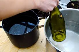 Both horizontal, vertical and center cut out? How To Make Wine Bottle Candles Lovely Greens