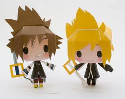 Chibi Sora Roxas Papercraft | Paper crafts, Chibi, Link chibi
