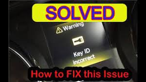 Solved Nissan Warning Key Id Incorrect Youtube