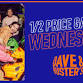 1 / 2 Price Games Wednesdays