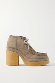 Light Gray Jamie Suede Ankle Boots Chloe Net A Porter