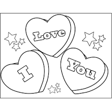 Coloring pages saying i love you. I Love You Candy Hearts Coloring Page Heart Coloring Pages Love Coloring Pages Valentines Day Coloring Page