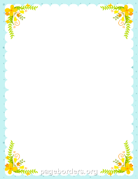 Yellow Flower Border Clip Art Page Border And Vector Graphics Flower Border Yellow Flowers Borders For Paper