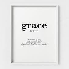 Grace Definition Wall Art Christian Wall Art Print Amazing Etsy In 2020 Christian Wall Art Grace Quotes Amazing Grace Printable