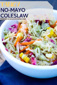 Healthy coleslaw recipe vinegar with fish tacos. Healthy No Mayo Coleslaw