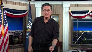 Stephen colbertis a member of the bear hunters of america.be scared, bears. Stephen Colbert Gets Emotional Over Trump Speech New Music More Buzz Syracuse Com
