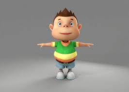 Cartoon Boy Rigged Character 3d Model Cartoon Boy Cartoon 3d Model