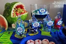 Did you scroll all this way to get facts about water themed party? Shark Party Ideas Planning Idea Supplies Decorations Sea Shark Birthday Party Birthday Party Activities Shark Themed Party