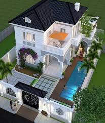 Inspirasi Desain Rumah Minimalis 2 Lantai Ada Taman Dan Gambar Denah Rumah 2 Lantai 5 Kamar Tidur Kolam Renang Gambar Rumah Di 2020 Rumah Besar Desain Rumah Rumah
