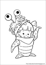 Coloring page monsters inc monsters inc. Monster Inc Coloring Educational Fun Kids Coloring Pages And Preschool Skills Worksheets