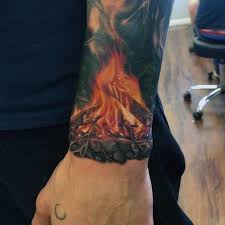 Oak and ember tattoo donated 50 percent of its piercing and tattoo proceeds to the animal shelter. 62 Ember Ideas Flame Tattoos Fire Tattoo Short Red Hair