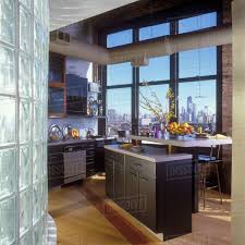 Our products speak for themselves, and customer service is our foremost important pillar in business. Loft Kitchen Chicago Skyline Old Factory Building Wood Floors Black Contemporary Cabinets Open Duct Work Forsythia Stock Photo Dissolve