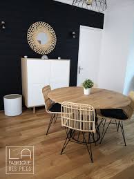 moyen pied circulaire 4 5 personnes la fabrique des pieds table a manger ronde salle a manger table ronde table de salon