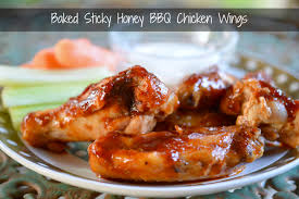 baked sticky honey bbq en wings