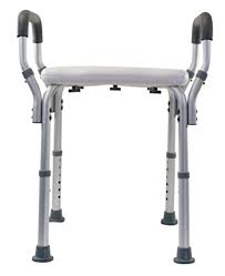 This adjustable shower chair constructed of heavy duty molded plastic seat and aluminum anodized frame is long lasting 16 Best Shower Chairs Benches For Seniors 2021 Reviews