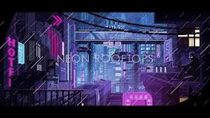 Chandra bahavan kolam animation wallpaper. Neon Rooftops A Chillwave Synthwave Retrowave Mix Anime Wallpaper Download Aesthetic Wallpapers Live Wallpapers
