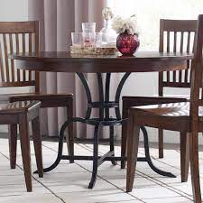 Check spelling or type a new query. Kincaid Furniture The Nook 664 44mp 44 Round Solid Wood Dining Table With Rustic Metal Base Northeast Factory Direct Kitchen Tables