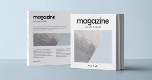 Hey guys if you're trying to find a best square book mockup to present your final design to your client. Square Psd Magazine Mockup Vol2 Psd Mock Up Templates Pixeden