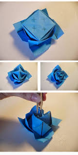 Mengingat bunga sendiri selalu hadir dengan warna dan tampilan indah dan cantik. 45 Gambar Bunga Mawar Dari Kertas Origami Gambar Bunga Mawar