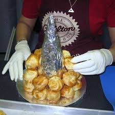 How To Make A Croquembouche Cream Puff Tree Cream Puffs Cream Puff Recipe Christmas Cooking