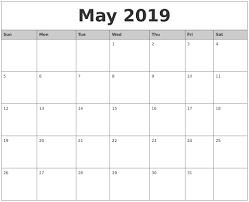 Get Free Template May 2019 Calendar Pdf Excel Word Free Printable 2019 Word Calend Excel Calendar Template Printable Calendar Word Monthly Calendar Template