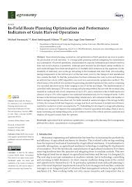 PDF) In-Field Route Planning Optimisation and Performance Indicators of  Grain Harvest Operations
