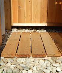 Outdoor pallet shower • 1001 pallets. Outdoor Shower Floor Quality Cedar Decking Panel
