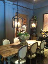 I Love The Lanterns Over The Table Restoration Hardware Dining Room Originally Restoration Hardware Dining Room Dining Room Renovation Dining Room Chandelier