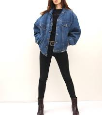 Black And Blue Split Denim Jacket Warmed Denim Jacket Plaid Lined Jean Jacket Large Oversized Jeans Jacket L Denim Jacket Patches Oversized Jean Jacket Vintage Denim Jacket