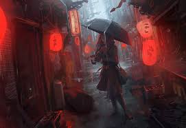Find & download free graphic resources for rainy forest. Oldboy Japanese Digital Art Artwork Women Umbrella Anime Girls Lantern Hd Wallpaper Wallpaperbetter