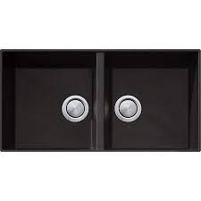 Buy black kitchen sink from myhomeware, and we ship them to sydney, melbourne, brisbane and other regions of australia. Santorini Black Double Bowl Undermount Sink Oliveri
