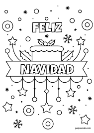Dibujos Navideños Para Colorear Faciles