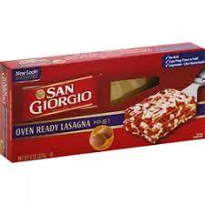 This is the best lasagna i have every tasted. San Giorgio Lasagna Oven Ready No 81 Pasta Noodles Yoder S Country Market