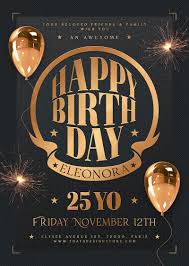 Birthday Party Flyer Templates Pin On Gold Elegant Luxury Flyers Design Templates