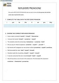 Reflexive Pronouns Online Exercise And Pdf You Can Do The Exercises Online Or Download The Work Reflexive Pronoun Reflexive Pronouns Worksheet Verb Worksheets