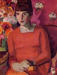 Portrait Of Katherine Mansfield By Anne Estelle Rice Art Figure Painting Portrait Art